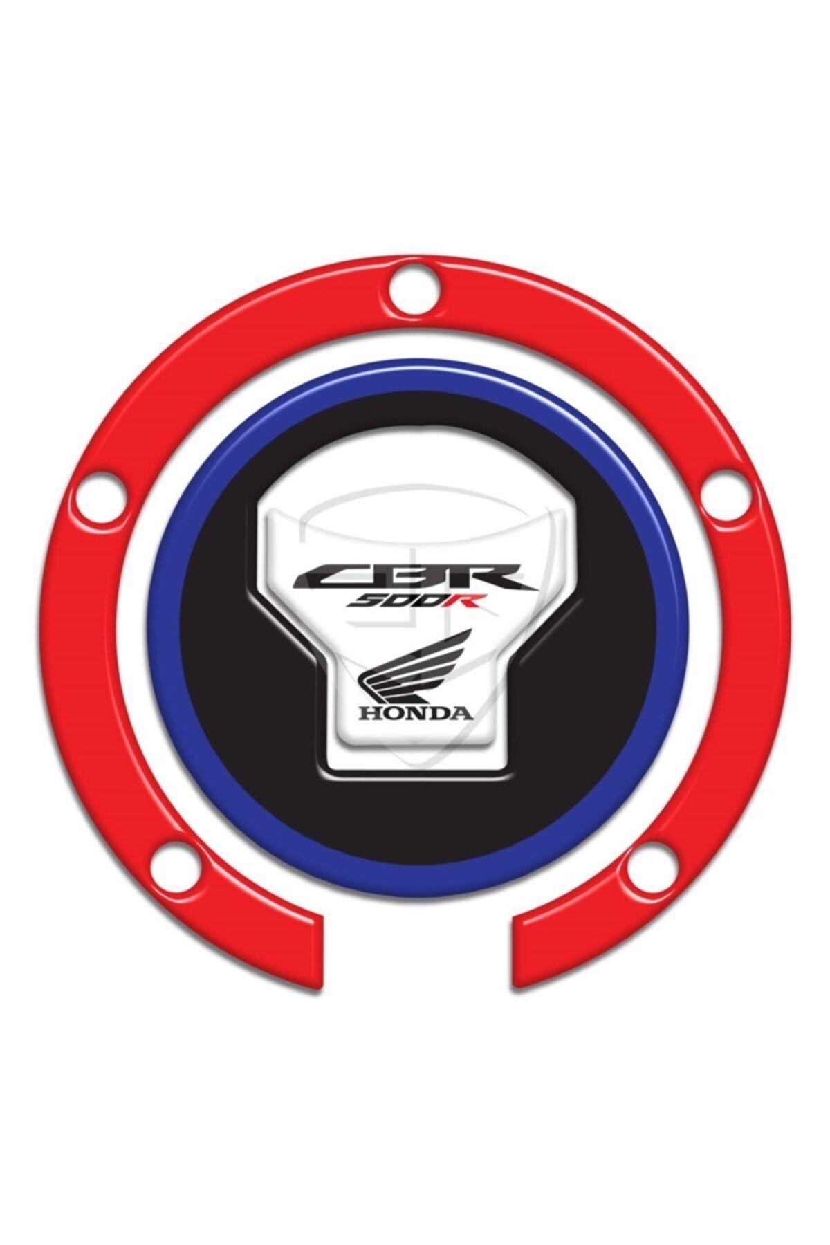 Redline Grafik 2017-2020 Honda Cbr 500r Depo Kapak Pad Siyah-kırmızı-mavi