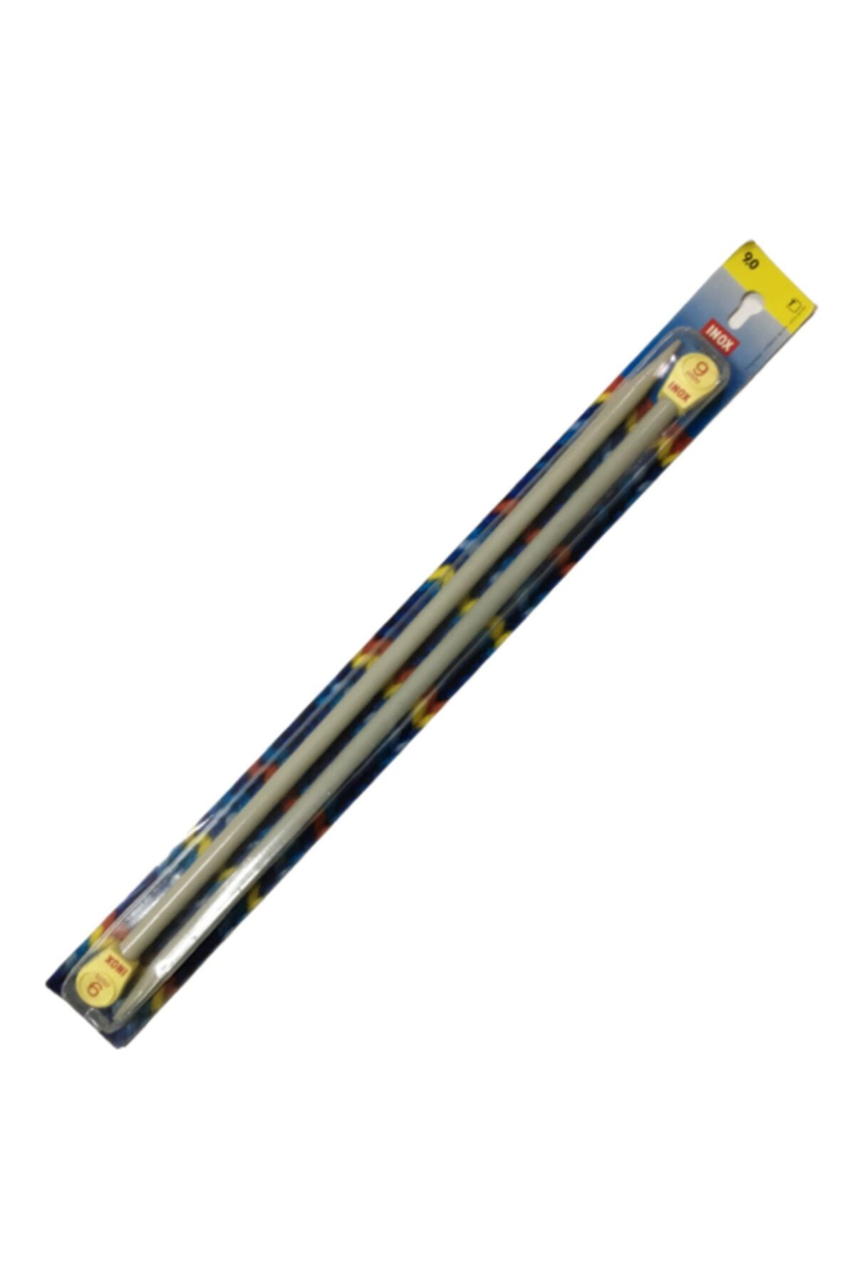 EleganTShoP Inox Metal 35 Cm El Örgü Şişi 9 Mm