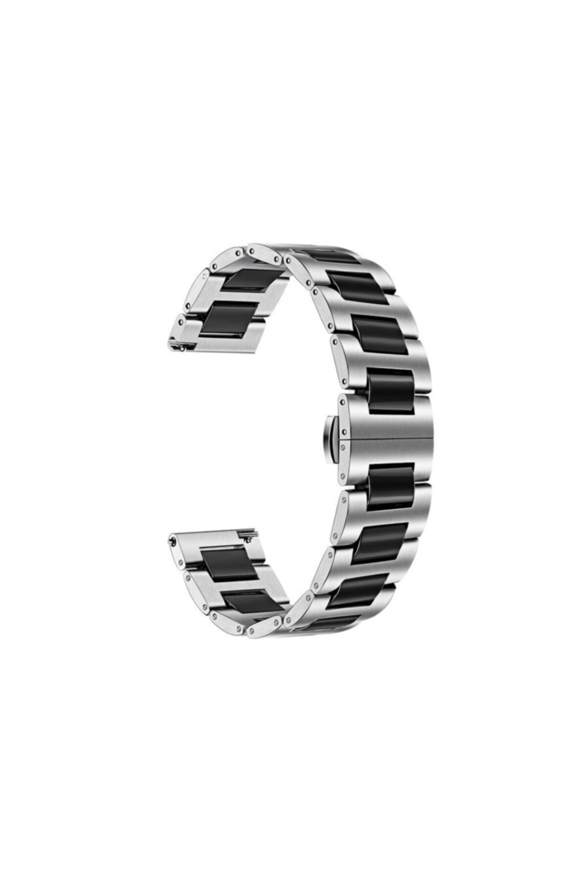 KNY Samsung Galaxy Watch 4 Classic 42 Mm (20mm) Için Klasik Model Seramik Metal Kayış-kordon