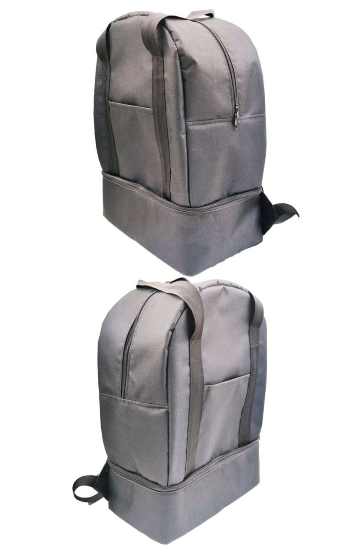 YclShop Siyah 40 Litre 2 Katlı Anne Bebek Bakım Seyahat Mama Eşya Taşıma Sırt Ve Omuz Çantası