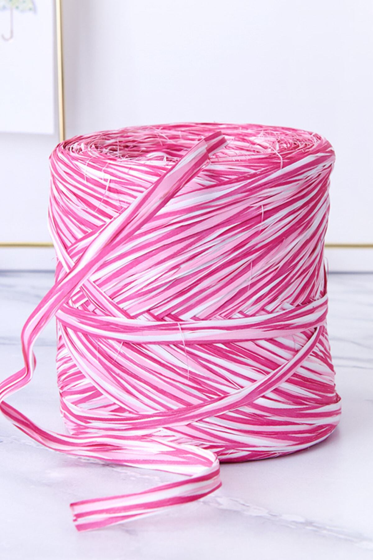 Funbou Renkli Rafya, Candy / 10 Metre