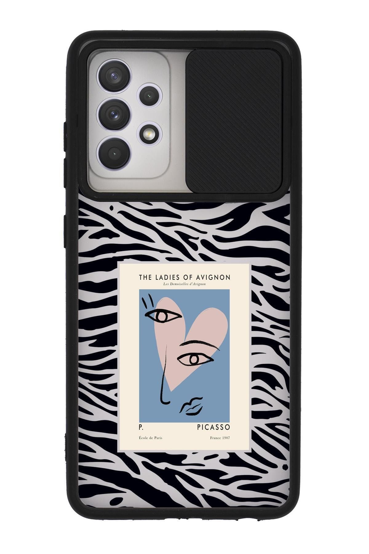 mooodcase Samsung A32 Kamera Koruma Sürgülü Kapaklı Picasso The Ladies Of Avignon Telefon Kılıfı
