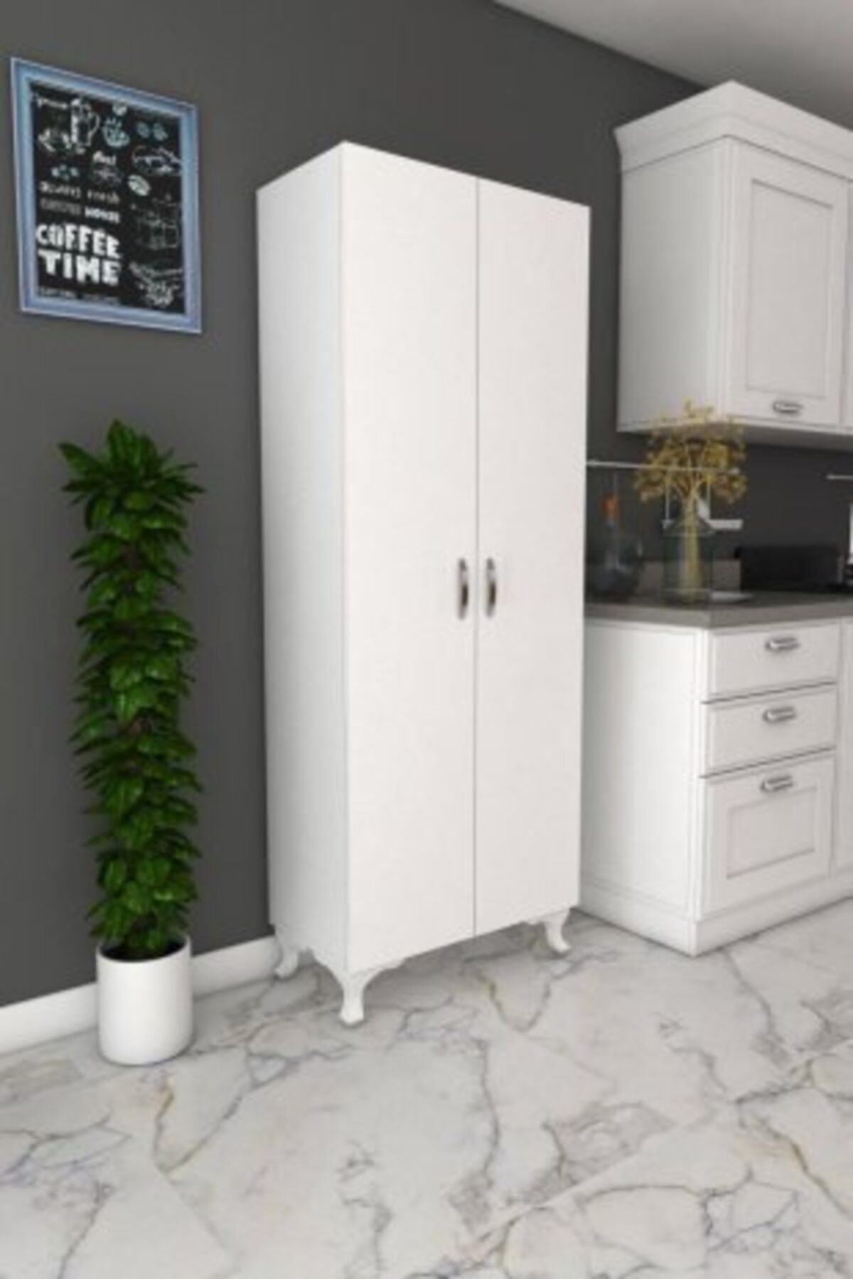 dekorstilim Tamamı Mdf 8 Raflı Çok Amaçlı Dolap