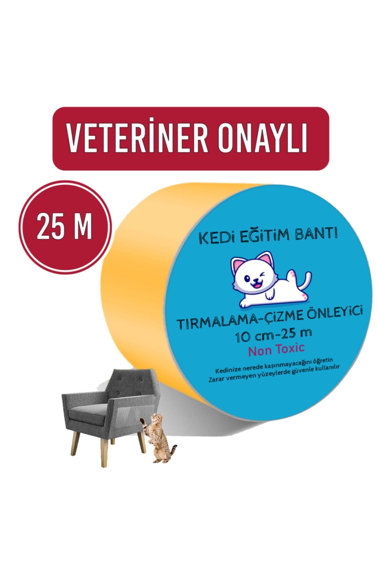 Petköy Kedi Eğitim Bandı, Mobilyalar Için Tırmalamaya Karşı Önleyici, %100 Şeffaf, Non-toxic,10cm X 25m
