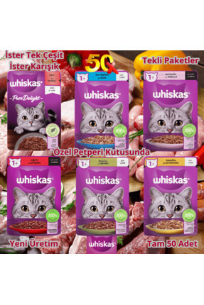 1+ Yetişkin Kedi Maması 85 Gr. Pouch - 50 Adet Image 0