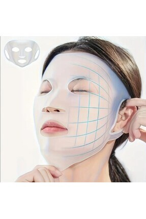 silikon yüz maskesi maske üstü kapağı rahat esnek maske Image 0