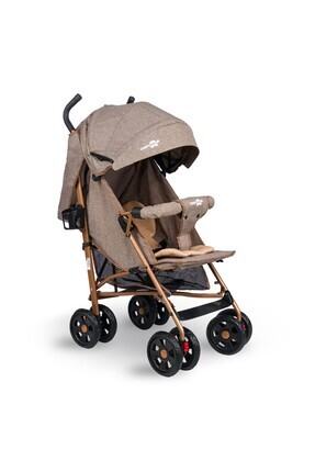 Tam Yatar Baston Bebek Arabası – Wood Brown Image 0