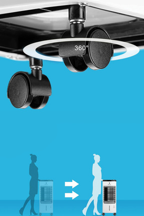 Kfan-7494 3'ü 1 Arada Hava Temizleyici, Nemlendirici Portatif Hava Soğutucu 60 Watt Image 3