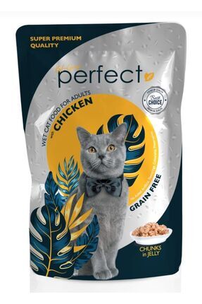 Premium Tahılsız Tavuk Etli Pouch Yaş Mama 85 gr (%100 Et) Image 0
