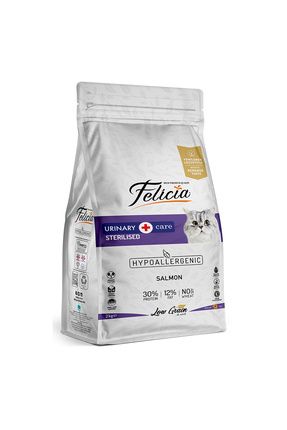 2 Kg Somonlu Az Tahıllı Kısırlaştırılmış Kedi Maması HypoAllergenic Kedi Maması Image 0