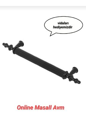 Raşel Kulp 1 Adet ( 96 Cm Vidalı ) Plastik Kulp Komidin ,dolap, Şifonyer,mutfak Dolabı Vestiyer Image 0