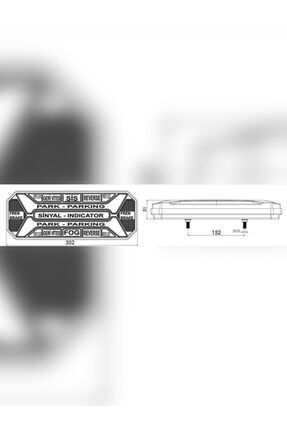 Yeni Star Neon Led Stop Lambası Kayar Sinyalli Kamyon-tır-dorse-karavan-kamyonet 24 Volt Image 1