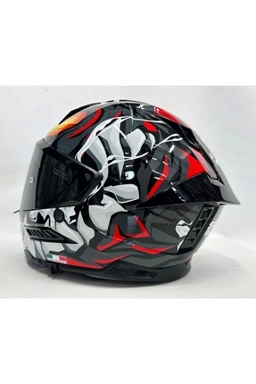 Sw 868 Cannibal Black Grey Red Güneş Vizörlü Siyah Camlı Image 3