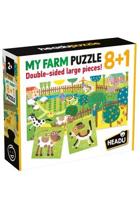 8+1 Çiftliğim Puzzle Büyük Iki Taraflı Parçalı Yapboz 8+1 My Farm Puzzle (2-5 Yaş) Image 0