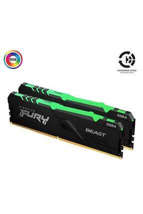 16gb (2X 8GB) Ddr4 3600mhz Dual Kıt Rgb Pc Ram Fury Beast Kf436c17bbak2/16 Image 0