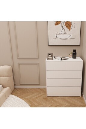 Tidy Dört Çekmeceli Şifonyer Beyaz Image 0
