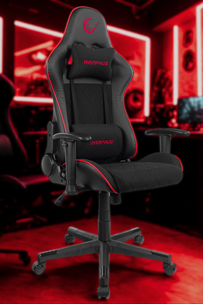KL-R16 Drape Üst Seviye Terletmez Kumaş Gaming Oyuncu Koltuğu Siyah Image 0