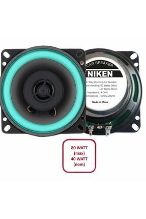 Araç Hoparlörü Kolon 10cm 4inc 80watt 2 Adet Image 0