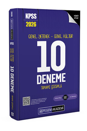 2026 KPSS Genel Yetenek Genel Kültür Tamamı Çözümlü 10 Deneme Image 0