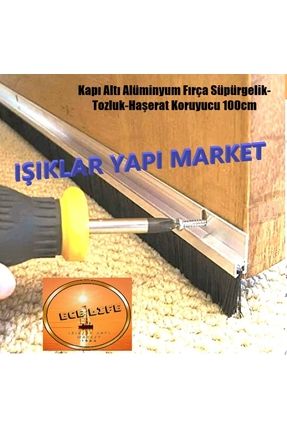 Kapı Altı Alüminyum Fırça-süpürgelik-tozluk 100cm (ALINDAN MONTAJ) Image 0