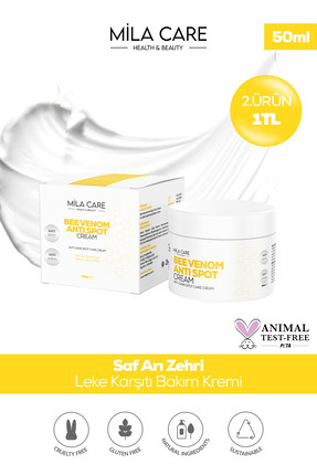 Leke Karşıtı ve Cilt Tonu Eşitleyici Arı Zehri Kremi 50ml Image 0