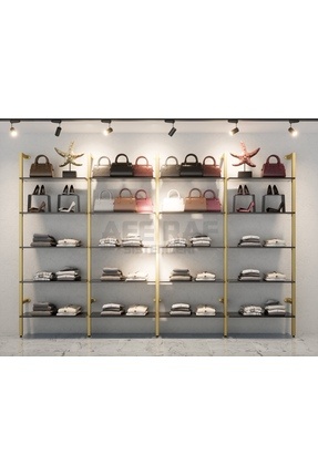 Mağaza Raf Sistemi, Askılık Sistemi, Butik Rafı, Mağaza Stand, Giyinme Odası-375*250 Image 0