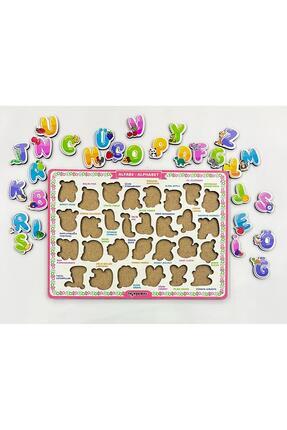 Ahşap Alfabe Eğitici Bul-tak Oyunu Puzzle - Yapboz Image 0