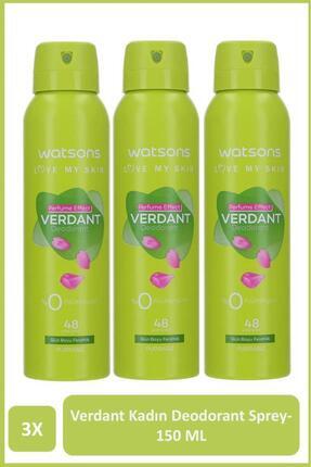 Verdant Deodorant Sprey Kadın Pudrasız 150 ml X3 Image 0