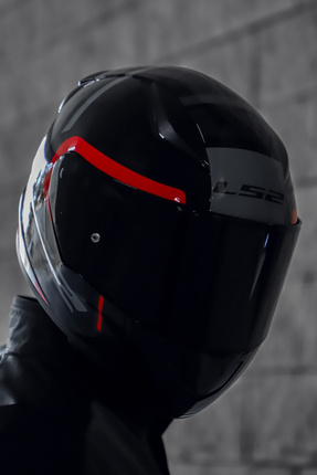 Rapıd 2 Chos Siyah Kırmızı Kask Image 3