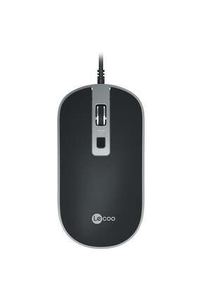 Ms104 Usb Kablolu 1600dpı 4 Tuşlu Pc, Mac, Dizüstü Bilgisayar Ile Uyumlu Optik Mouse Siyah Image 0