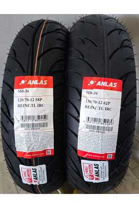 Takım 120/70-12 Ve 130/70-12 Takım Lastik Motorsiklet Lastiği 2025 Üretim Image 0