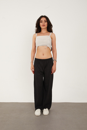 Kadın Fitilli Rahat Pantolon & Eşofman, Gündelik Rahat Ev Giyim Pijama Image 1