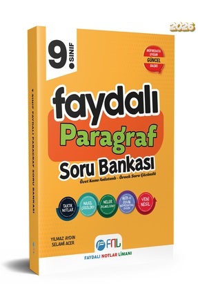 2026 9.sınıf Faydalı Paragraf Soru Bankası Image 0