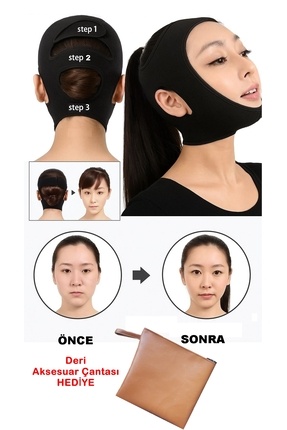 Çene Boyun Bandı Yüz Liposuction Gıdı Yüz Korsesi Bandaj Cilt Sıkılaştırma Image 0