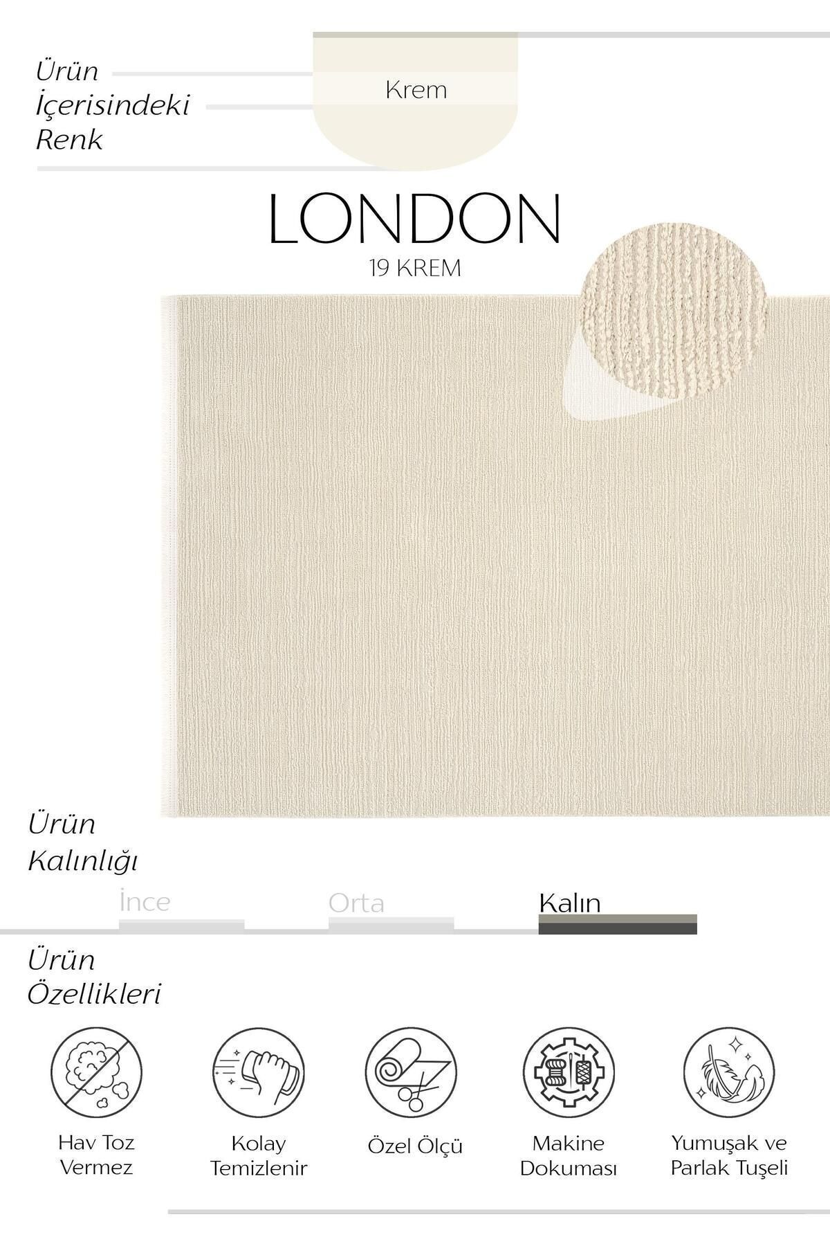 فرش اتاق نشیمن لندن 19 کرم برش فرش فرش کف فرش ورودی سالن فرش بافت نرم فرش اتاق خواب