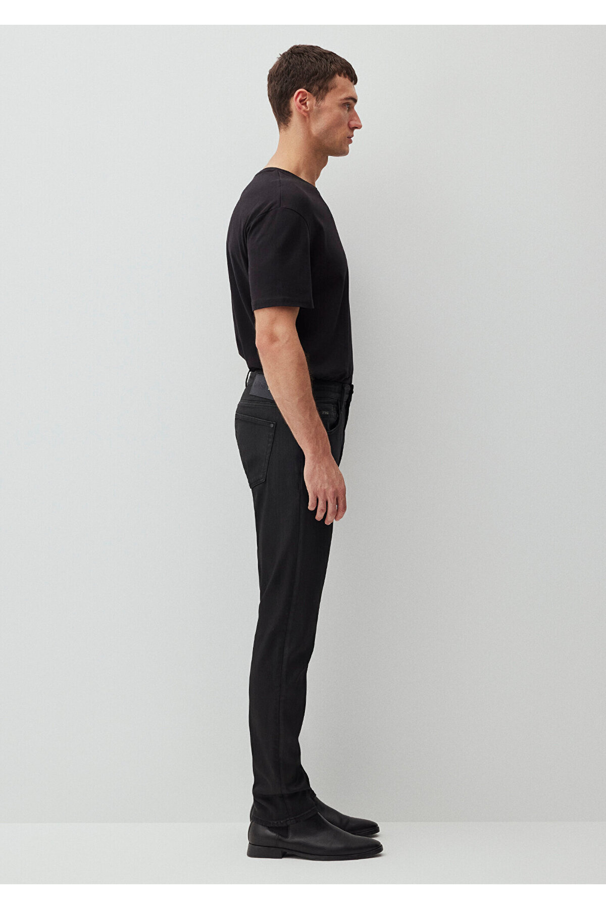 شلوار جین سیاه جیک آبی با روکش جین 0042288550