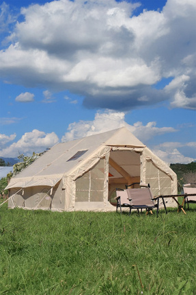 12 Kişilik 4 Mevsim Şişme Kamp Çadırı 300x400 12 M2 Yükseklik 210 Cm Image 0
