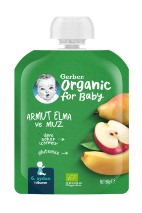 Organik Armut Elma Ve Muz Püresi 90 G Image 0
