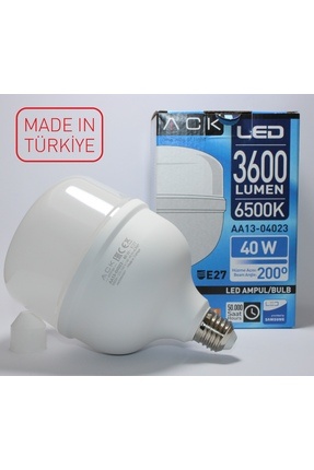 TORCH 40W BEYAZ RENK BÜYÜK BOY LED AMPÜL YERLİ MALI 11,9*21 CM Image 0