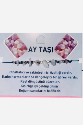 Doğal Taş Bileklik Ay Taşı Image 0