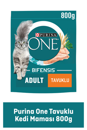One Tavuklu Yetişkin Kedi Maması 800 gr Image 0