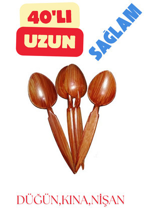 Uzun Oyun Kaşığı 40'lı Paket Image 0
