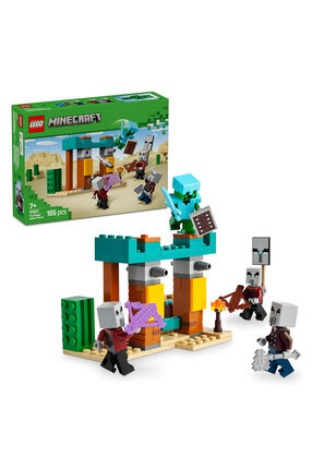 ®Minecraft® Serseri Köylü Çöl Devriyesi 21267 – 7+ Çocuklar için Oyuncak Yapım Seti (105 Parça) Image 0