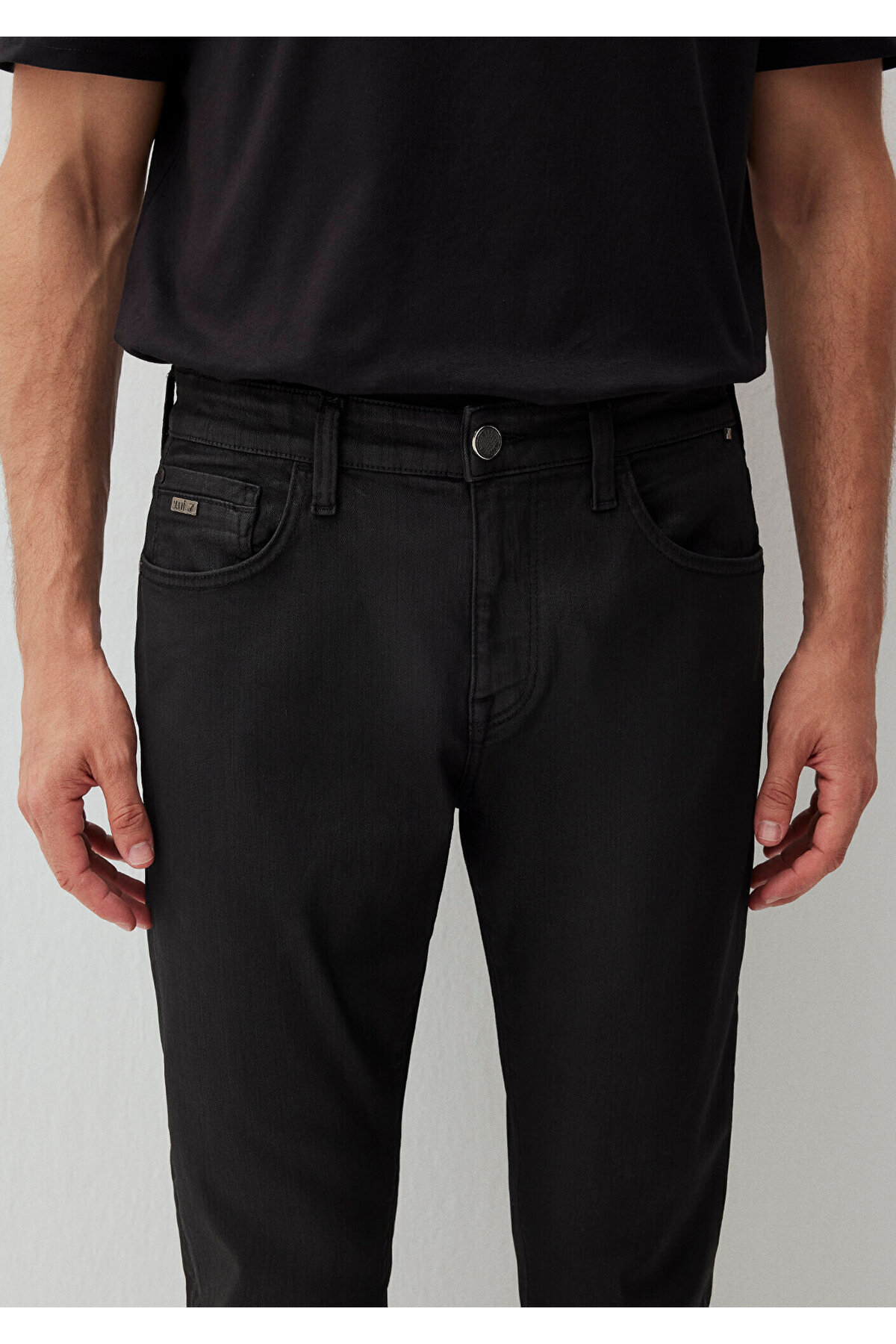 شلوار جین سیاه جیک آبی با روکش جین 0042288550