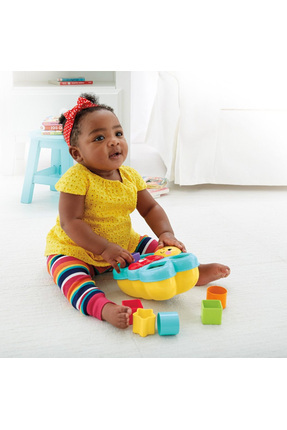 Fisher-Price Şekil Eşleştirme Arkadaşı Kelebek, 6 Bloklu, Şekil Eşleştirme Oyunu CDC22 Image 3