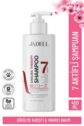 Sakura Therapy Shampoo 7active ( Sakura Çiçeği,biotin,keratin,vitamin B5 ) Onarıcı Besleyici Şampuan Image 0