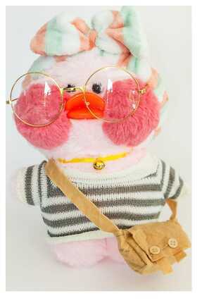 Tohouse Beyaz Lalafanfan Peluş Ördek 30 Cm ( Ürün Görselde Gördüğünüz Gibi Gönderiliyor .) Image 0