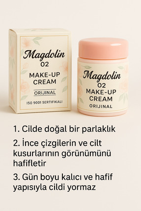 Chale Make-up Cream 23 Gr 02 Magdolin 02 Numara Image 0