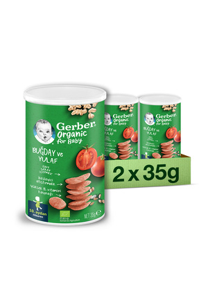 Organik Buğday Ve Yulaflı Bebek Atıştırmalığı 35g X 2 Adet Image 0