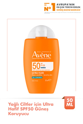 Ultra Fluid Oil Control SPF50 Yağlı Ciltler İçin Çok Yüksek Korumalı Güneş Kremi 50 ml Image 0